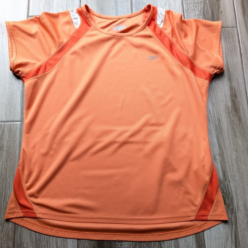 Reebok Women’s XL Orange Activewear Top Moisture-Wicking
